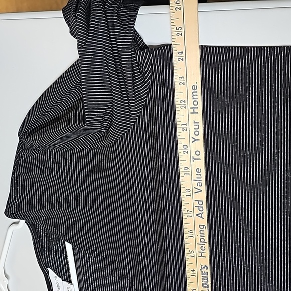 Liz Claiborne Long Sleeve Top Black & Silver Sz XXL - Picture 7 of 9